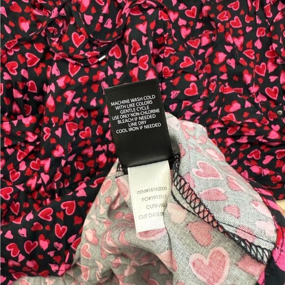 Torrid Heart Print Stretch Challis Zip Front Dress 3X - Picture 8 of 12